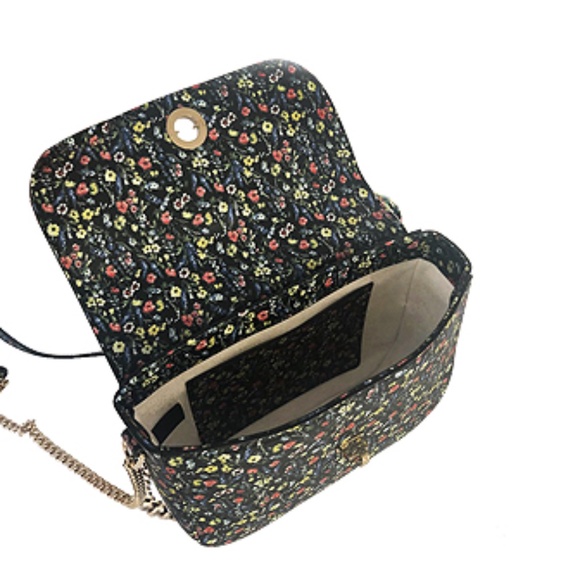Escada Floral Print Leather Bag - Picture 4 of 5